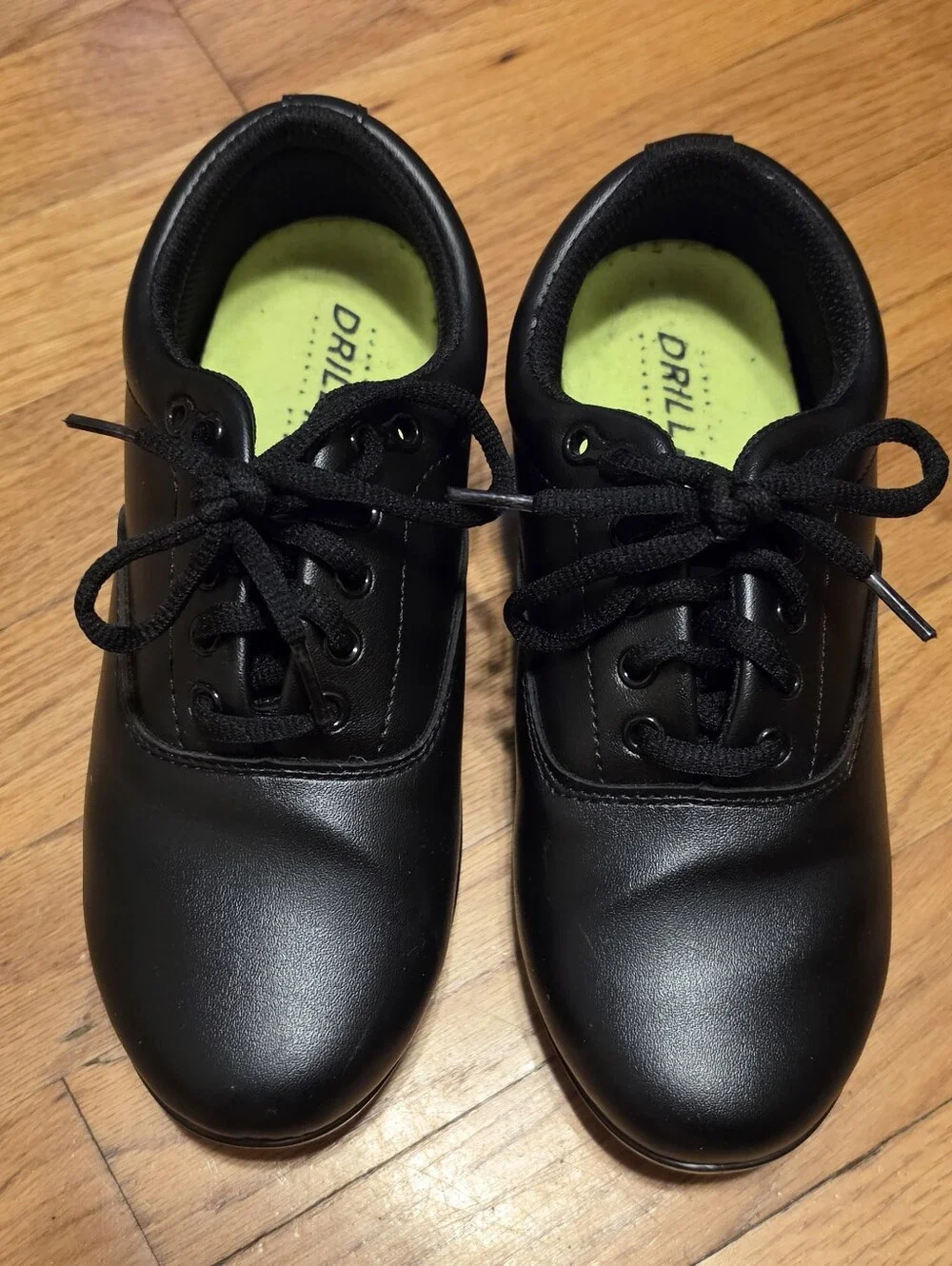 Drill Masters Black Lace-Up Marching Shoes Oxfords Men / Women